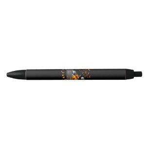 Dog Lover  Halloween Labrador Truck Trick Or Treat Black Ink Pen