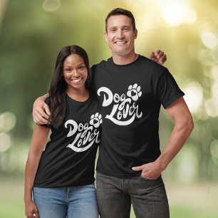 Dog Lover Hand-Lettered Modern Retro Graphic T-Shirt
