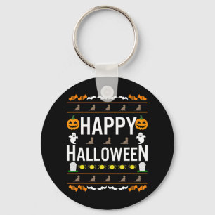 Dog Lover Happy Halloween Chocolate Labrador Key Ring