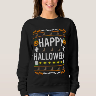 Dog Lover Happy Halloween Chocolate Labrador Sweatshirt