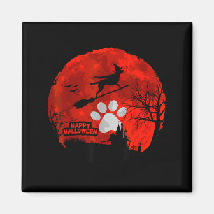 Dog Lover Happy Halloween - Dog Lovers Halloween Magnet