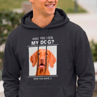 Dog Lover Humour Custom Pet Photo  Hoodie