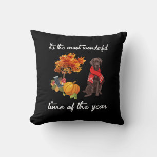 Dog Lover    It's The Most Wonderful Time Of  Year Cushion