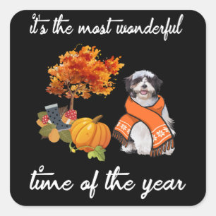 Dog Lover It's the most wonderful time of year Square Sticker