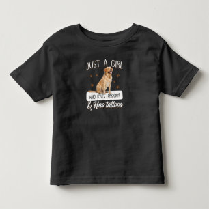 Dog Lover   Just A Girl Who Loves Labrador Tattoos Toddler T-Shirt
