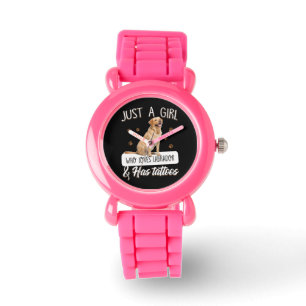 Dog Lover Just A Girl Who Loves Labrador Tattoos Watch