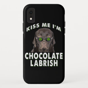Dog Lover   Kiss Me I'm Chocolate Labrish Case-Mate iPhone Case