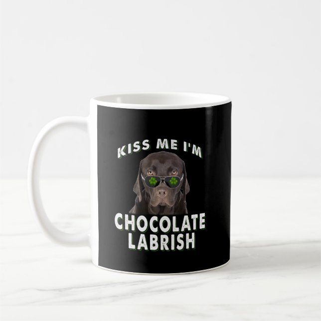 Dog Lover | Kiss Me I'm Chocolate Labrish Coffee Mug (Left)