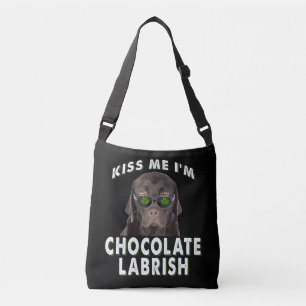 Dog Lover   Kiss Me I'm Chocolate Labrish Crossbody Bag