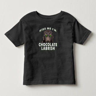 Dog Lover | Kiss Me I'm Chocolate Labrish Toddler T-Shirt