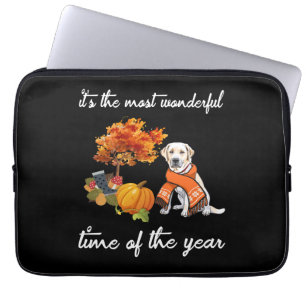 Dog Lover   Labrador It's The Most Wonderful Time Laptop Sleeve