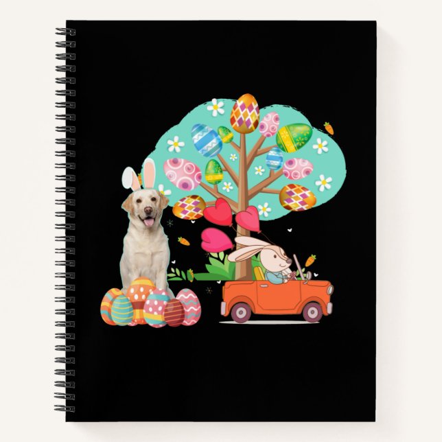 Dog Lover | Labrador Retriever Easter Day Notebook (Front)