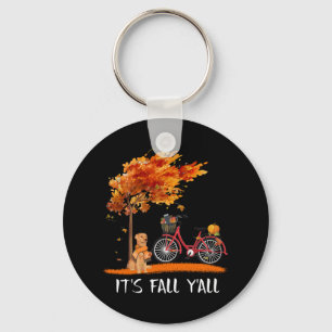 Dog Lover Labrador Retriever It's Fall Y'all Key Ring