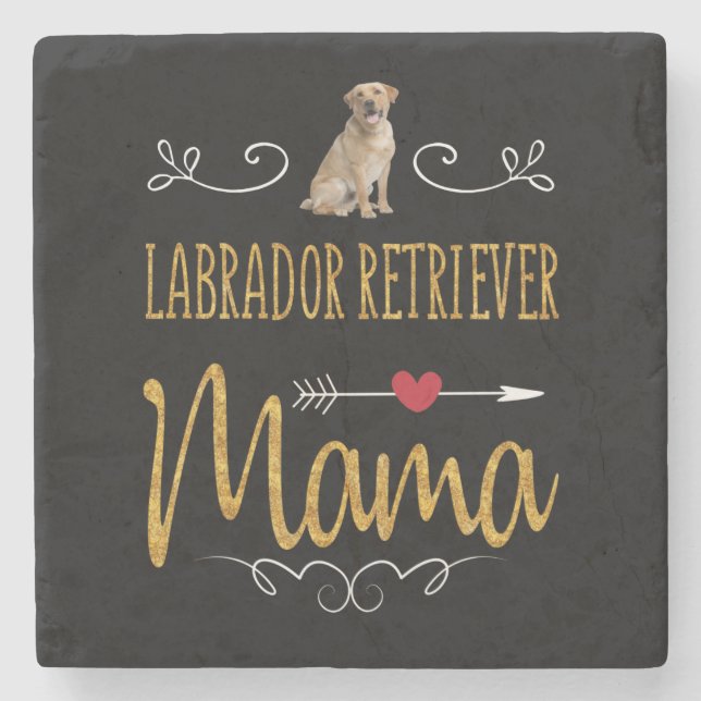 Dog Lover | Labrador Retriever Mama Stone Coaster (Front)