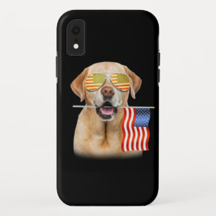 Dog Lover   Labrador Retriever USA Flag Case-Mate iPhone Case