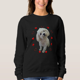 Dog Lover Love Heart Maltese Puppy Owner Sweatshirt