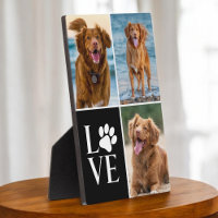 Dog Lover Love Photo 3 Collage Photo Block