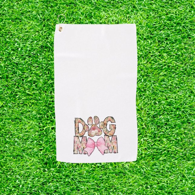 Dog Lover Mother's Day Gift  Golf Towel (Fore the Love of Paws!)