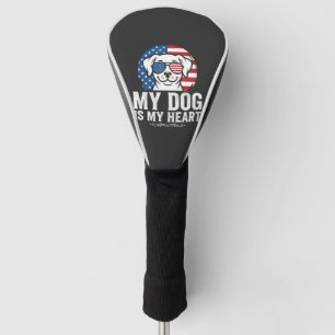 Dog Lover My Dog Is My Heart Golf Head Cover