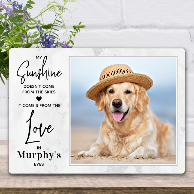 Dog Lover My Sunshine Personalised Pet Photo Plaque (Creator Uploaded)