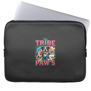 Dog Lover My Tribe Has Paws Laptop Sleeve