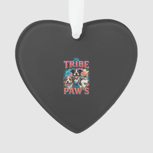 Dog Lover My Tribe Has Paws Ornament