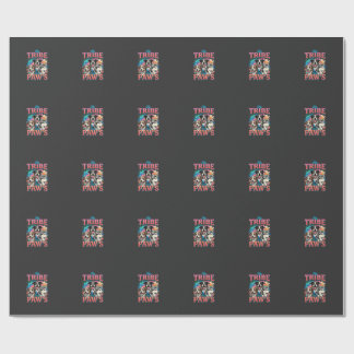 Dog Lover My Tribe Has Paws Wrapping Paper