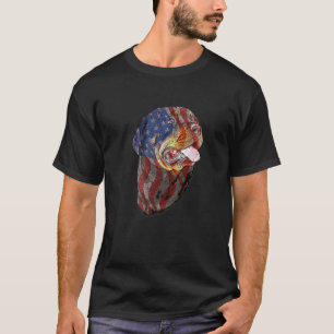 Dog Lover Patriotic USA American Flag Rottweiler T-Shirt