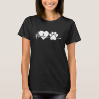 Dog Lover Paw Heartbeat EKG Vet Tech Veterinary An