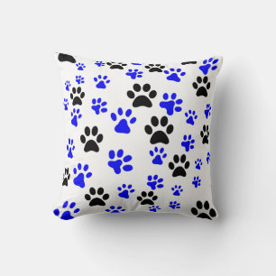 Dog Lover Paw Prints Cushion