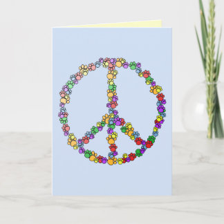 Dog Lover Peace Card