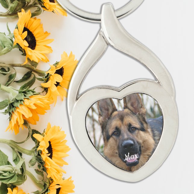 Dog Lover Personalised Pet Photo Key Ring (Creator Uploaded)