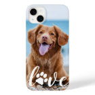 Dog Lover Personalised Pet Photo LOVE Paw Print