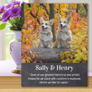 Dog Lover Personalised Poem Pet Photo Plaque