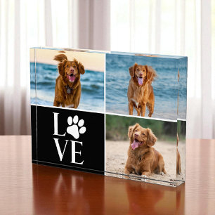 Dog Lover Photo Collage Custom Love Photo Block