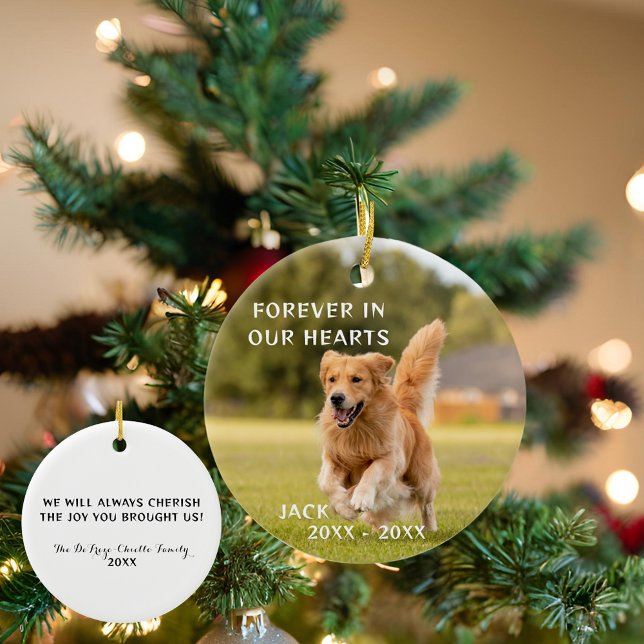 Dog Lover Photo Pet Memory Ornament (Creator Uploaded)