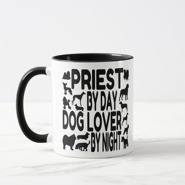 Dog Lover Priest Mug (Left)