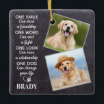 Dog Lover Quote Keepsake Personalised Pet Photo<br><div class="desc">Celebrate your best friend and cherish those precious memories with a custom unique dog lover keepsake photo ornament in a rustic chalkboard slate design . This unique pet dog photo keepsake ornament is the perfect gift for yourself, family or friends to honour your best dog or as a pet memorial....</div>