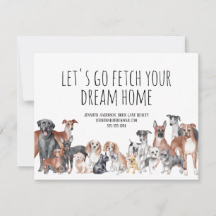 Dog Lover Real Estate Farming Marketing  Card