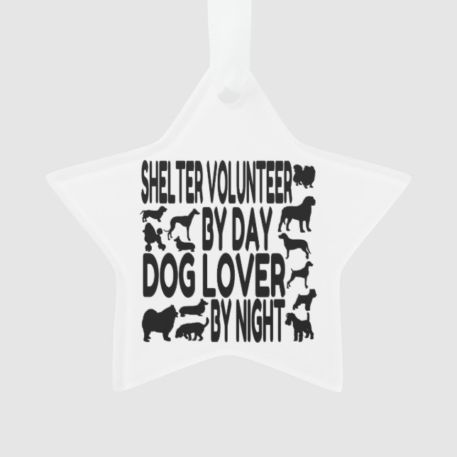 Dog Lover Shelter Volunteer Ornament (Front)