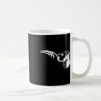 Dog Lover Skeleton Hand Boop Funny Halloween Labra Coffee Mug