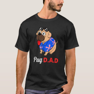 Dog Lover Summer Beach Sunglasses Funny Pug Dad T-Shirt