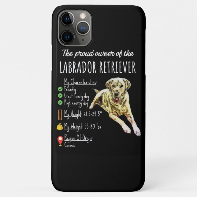Dog Lover | The Proud Owner Of Labrador Retriever Case-Mate iPhone Case (Back)