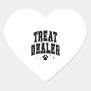 Dog Lover Treat Dealer Heart Sticker