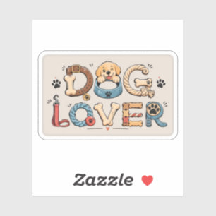 Dog Lover Word Art 