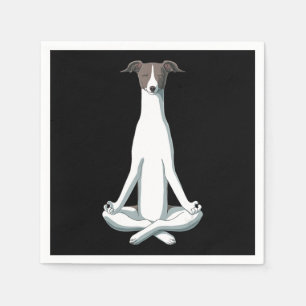 Dog Lover Yoga Italian Greyhound Napkin