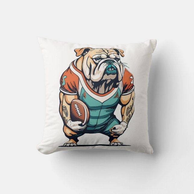Dog Lovers Basketball Player Cushion (Front)