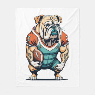 Dog Lovers Basketball Player Fleece Blanket
