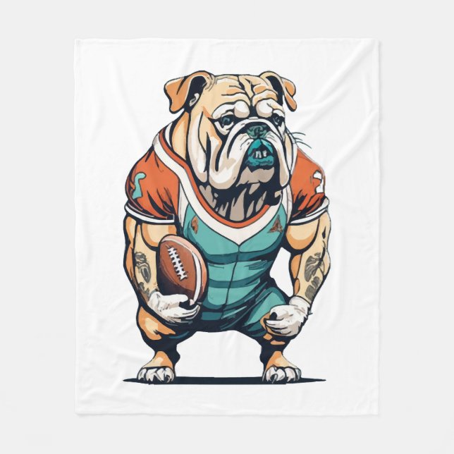 Dog Lovers Basketball Player Fleece Blanket (Front)