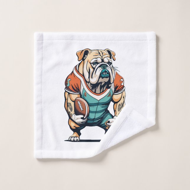 Dog Lovers Basketball Player Wash Cloth (Wash Cloth)